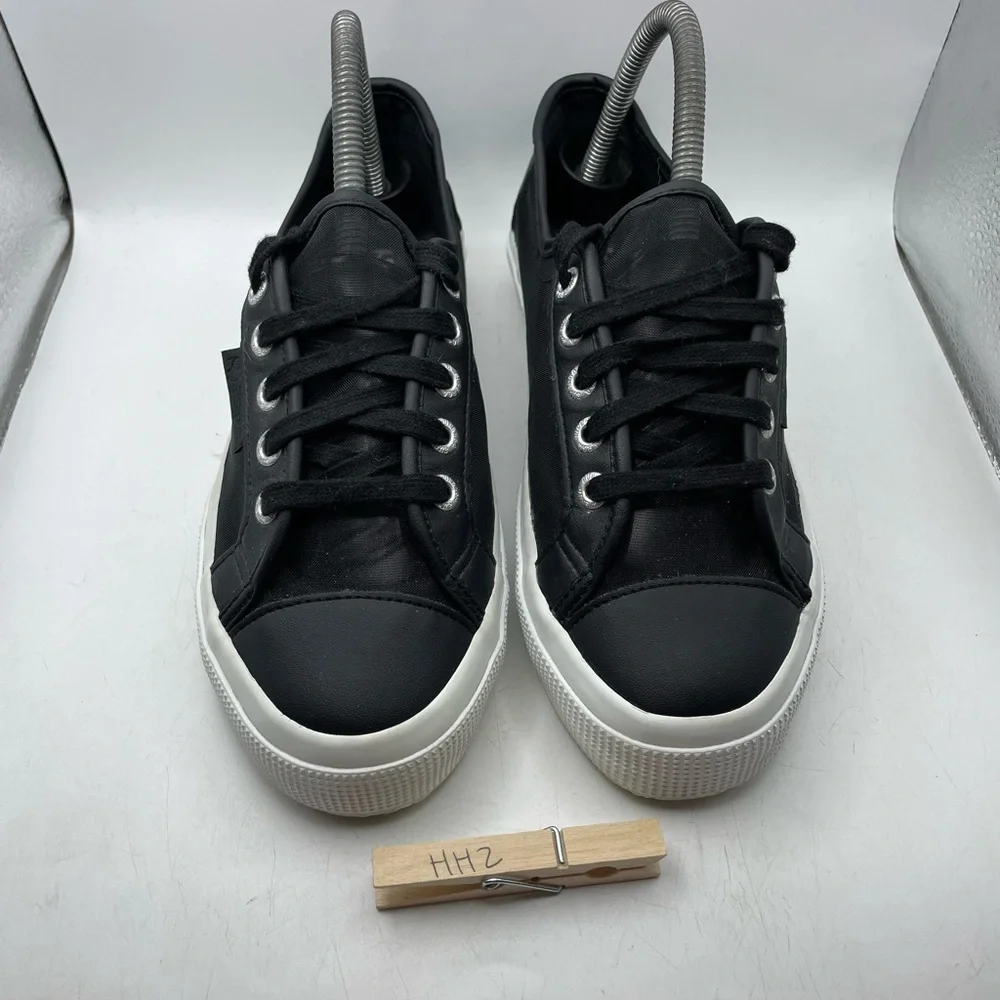 Superga womens Black mesh see through Sneakers size EU 38